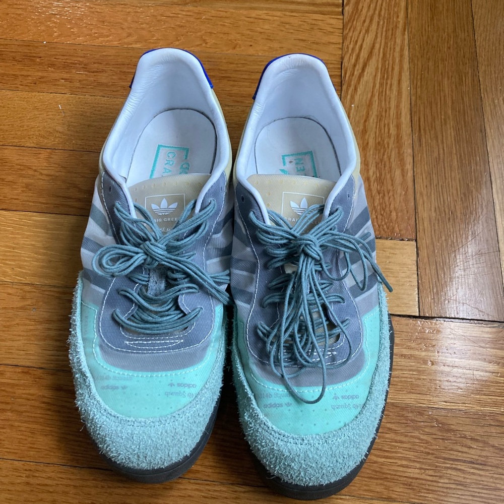 Adidas Women's Gray and Mint Sneakers